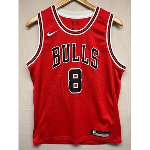 Chicago Bulls Nike Dri-Fit NBA Swingman Jersey Boys Red Zach Lavine #8 L (14/15)